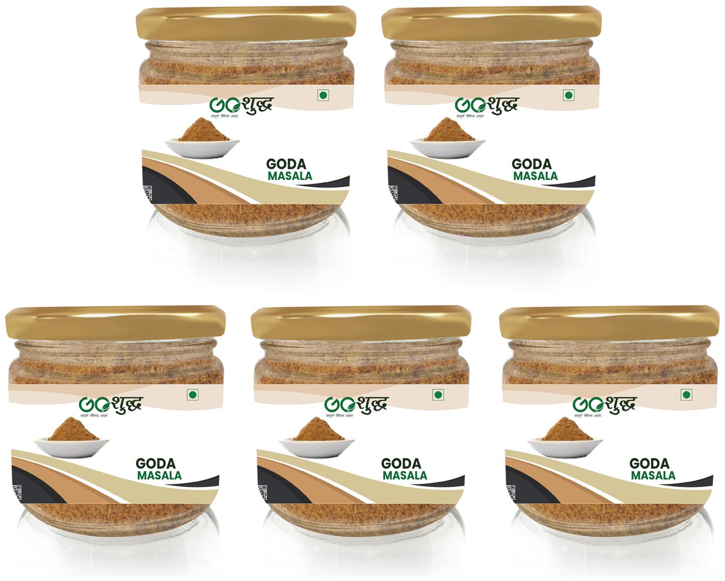 

Goshudh Premium Quality Goda Masala Glass Jar Pack 100g (Pack Of 5)