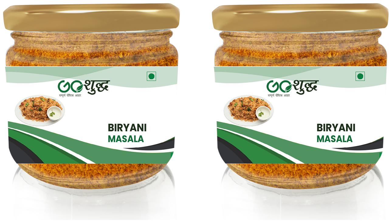 

Goshudh Premium Quality Biryani Masala Glass Jar Pack 100g (Pack Of 2)