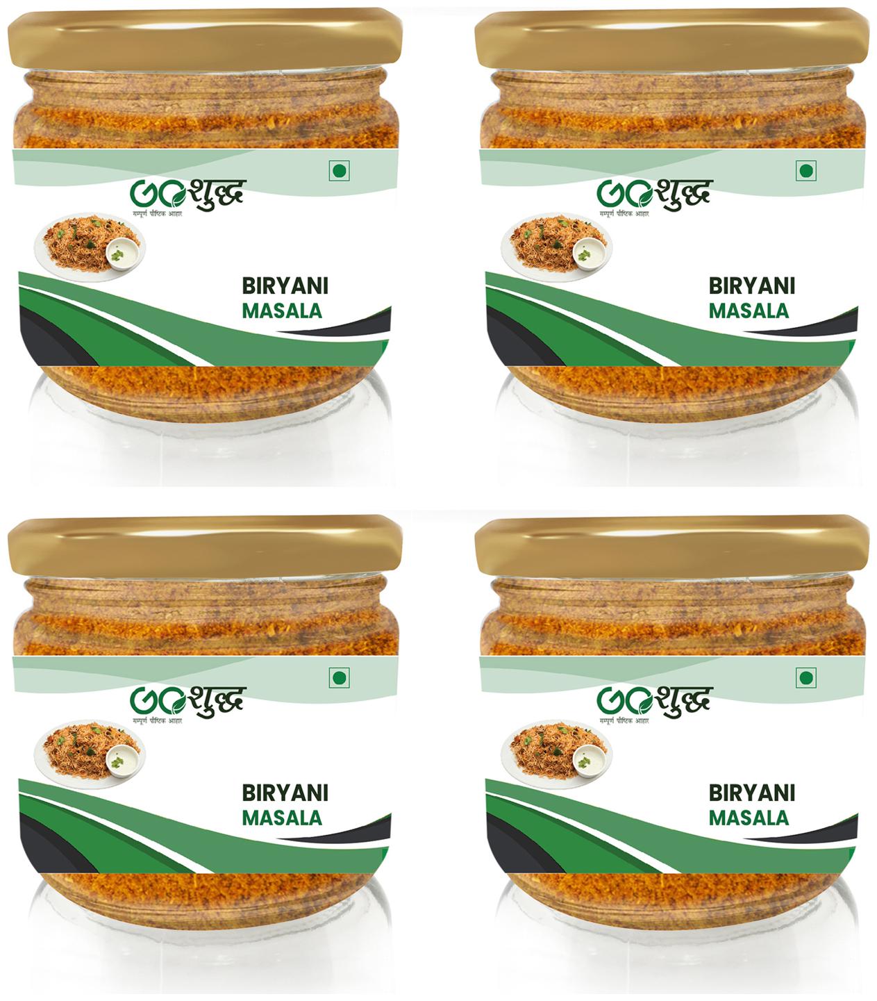 

Goshudh Premium Quality Biryani Masala Glass Jar Pack 100g (Pack Of 4)