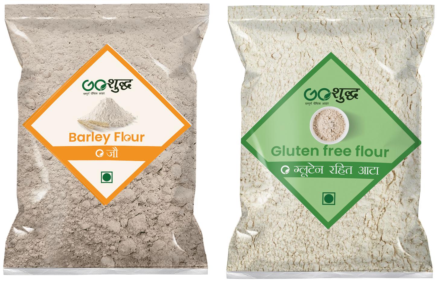 

Goshudh Premium Quality Gluten Free Flour 500g Barley Atta Flour 1kg (Pack of 2)