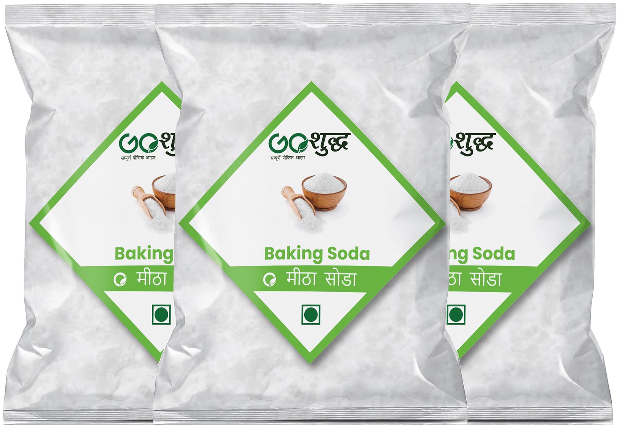 

Goshudh Premium Quality Baking Soda 400g Each (Pack of 3)