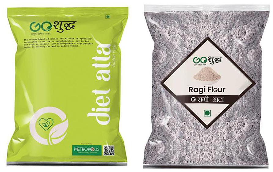 

Goshudh Premium Quality Ragi Atta Flour 500g Diet Atta Flour 1kg