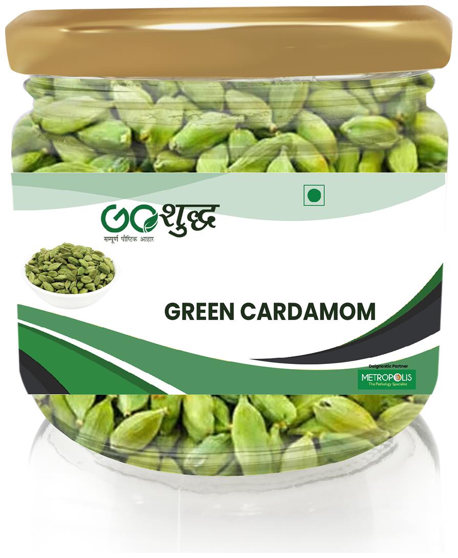 

Goshudh Premium Quality Choti Elaichi (Green Cardamom) Glass Jar Pack 100g (Pack Of 1)