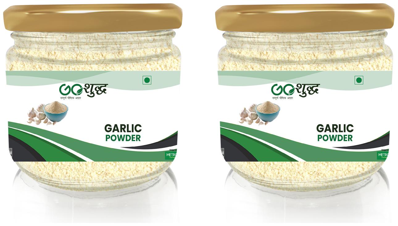 

Goshudh Premium Quality Lahsun (Garlic) Powder Glass Jar Pack 100g (Pack Of 2)