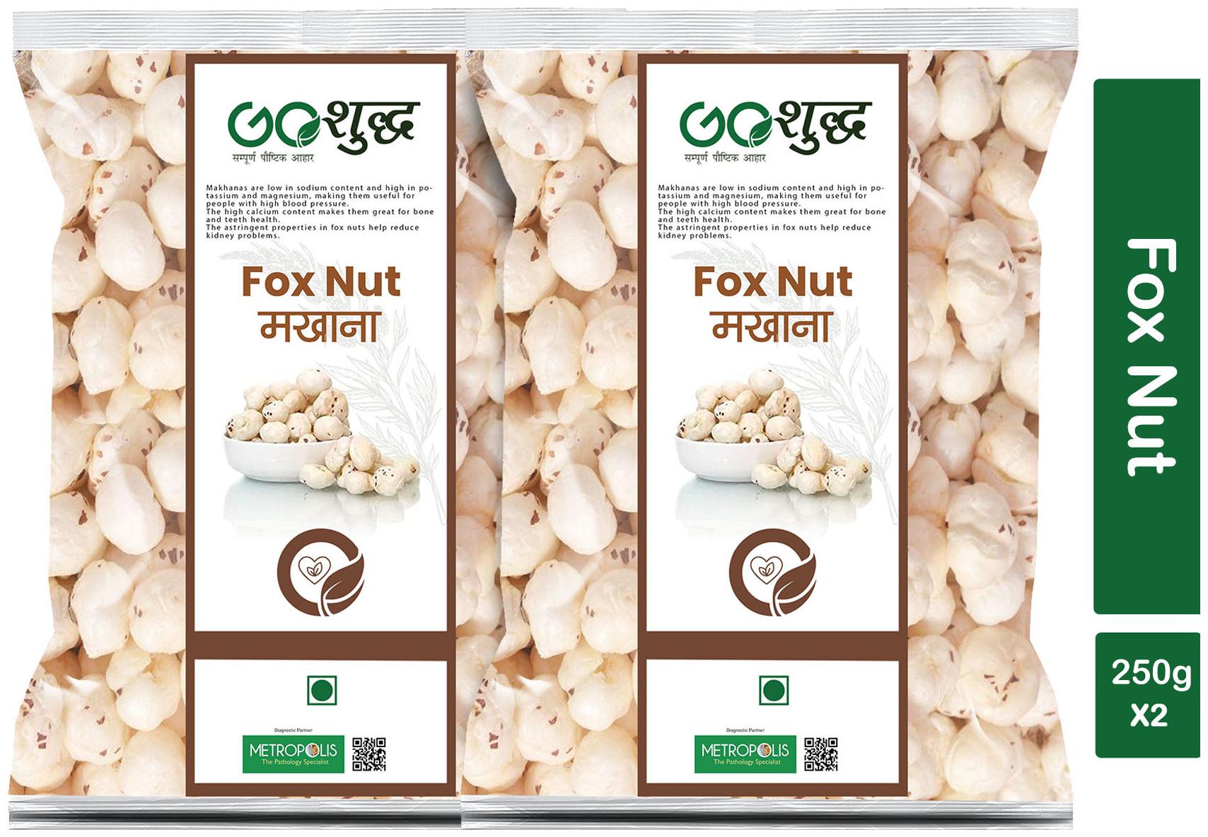 

Goshudh Premium Quality Phool Makhana (Puffed Foxnut) 250g (Pack Of 2)