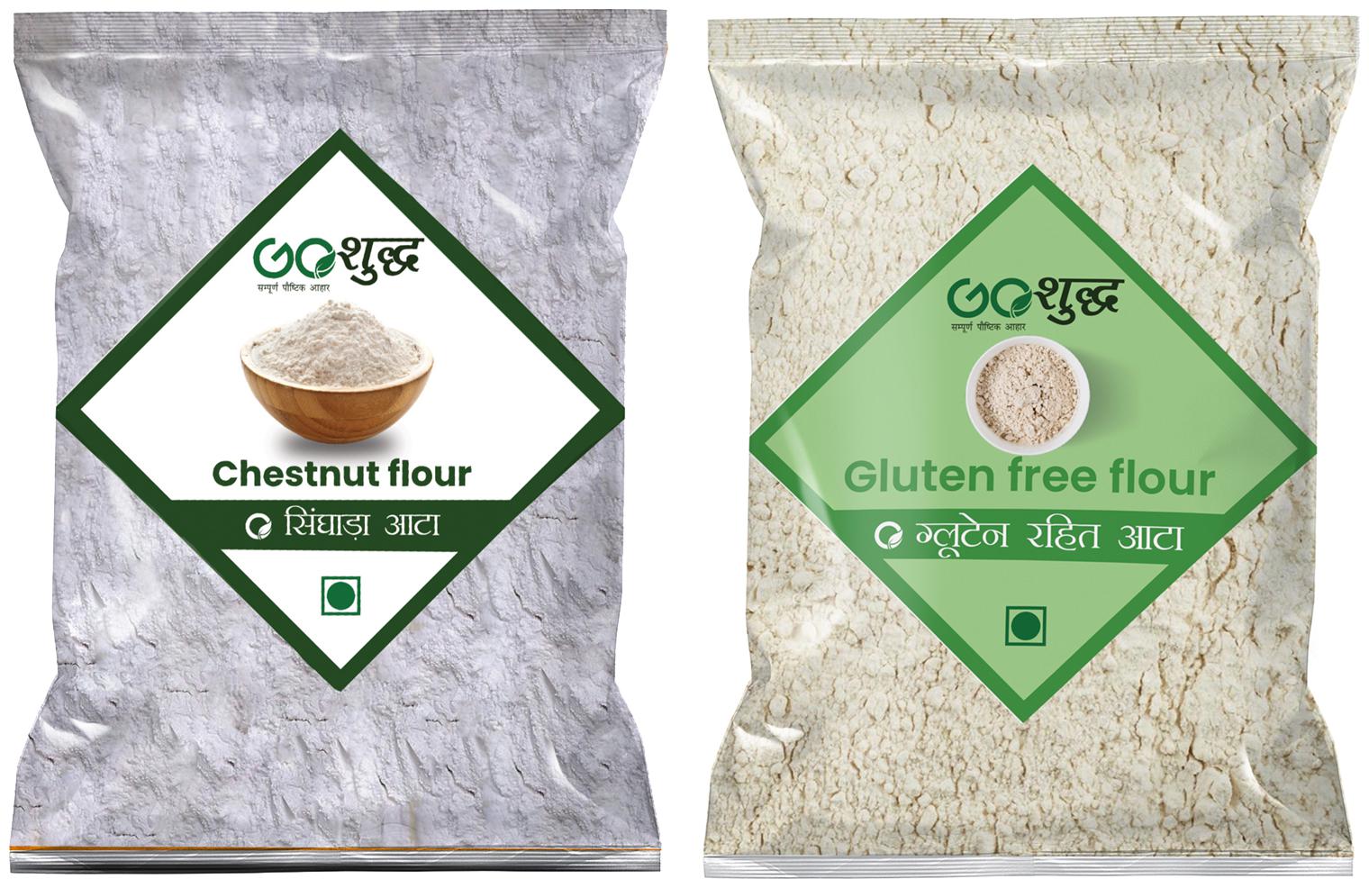 

Goshudh Premium Quality Chestnut Flour Singhada 250 g Gluten Free Flour 500g