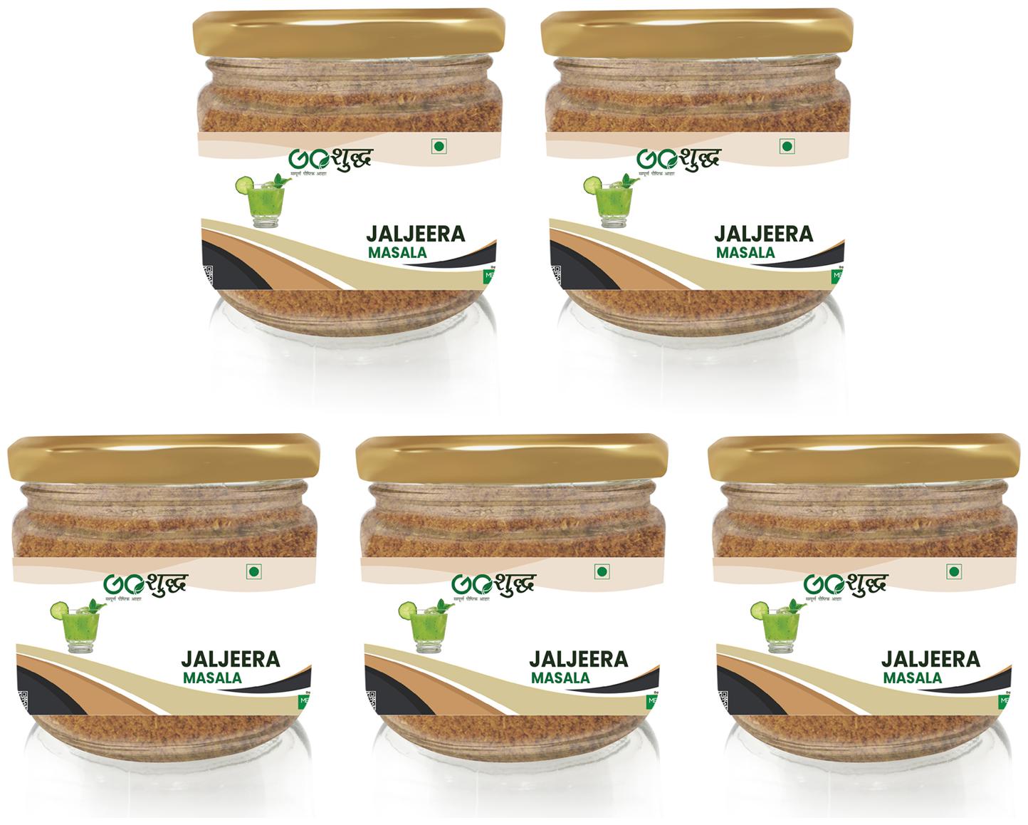 

Goshudh Premium Quality Jal Jeera Masala Glass Jar Pack 100g (Pack Of 5)