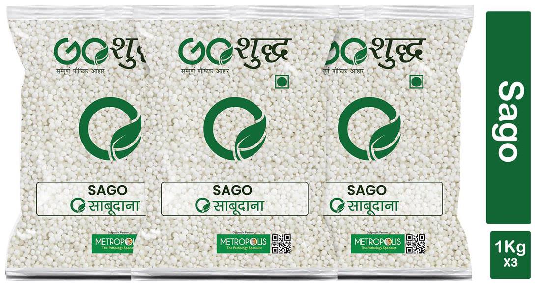 

Goshudh Premium Quality Sabudana (Sago)-1Kg (Pack Of 3)