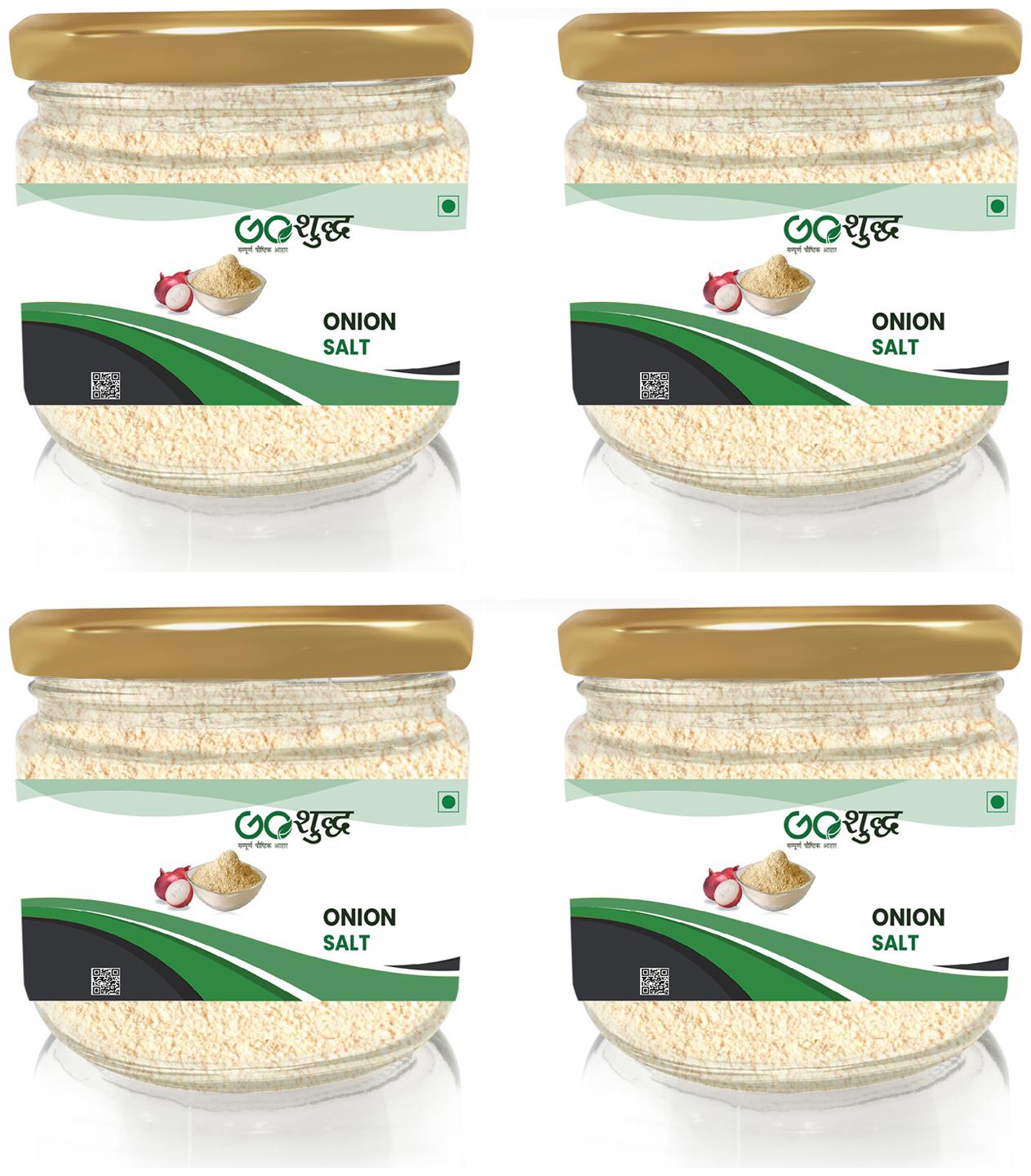 

Goshudh Premium Quality Salt Onion Glass Jar Pack 100g (Pack Of 4)
