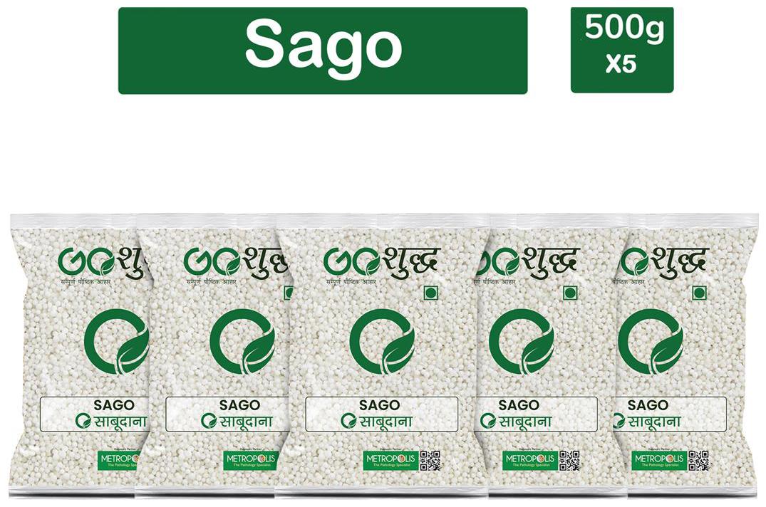 

Goshudh Premium Quality Sabudana (Sago)-500g (Pack Of 5)