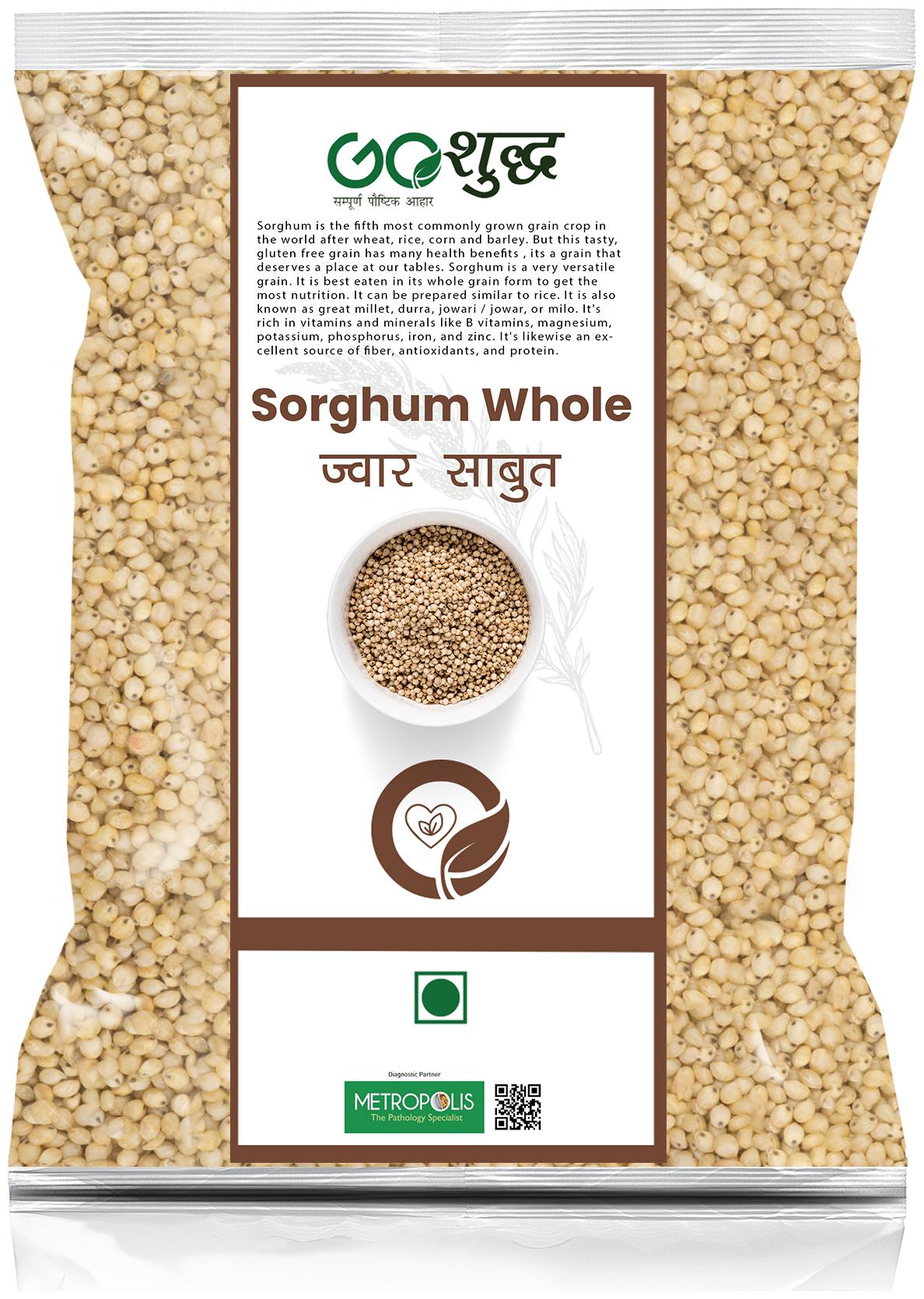 

Goshudh Premium Quality Jowar Sabut (Sorghum Whole Grain)-2Kg (Pack of 1)