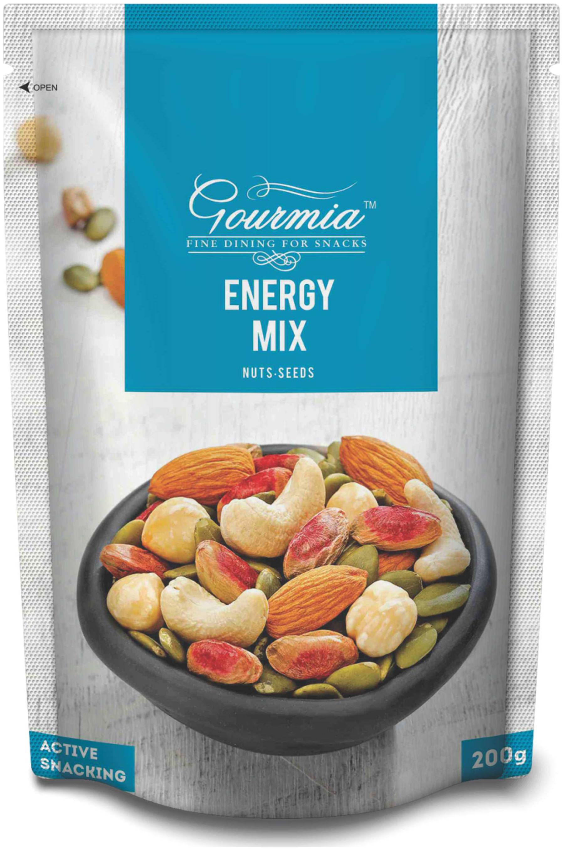 

Gourmia Energy Mix Nuts Seeds Active Snacking 200g