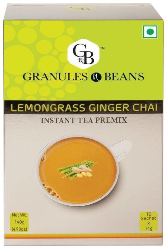 

Granules and Beans Lemongrass Ginger Instant Tea Premix (10 Sachetx14g 140g)