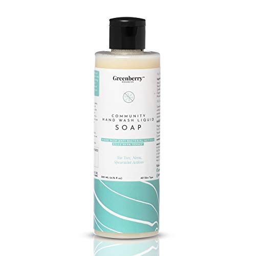 

Greenberry Organics Community Hand Wash Liquid Soap Tea Tree Neem Spearmint Actives Daily Cleansing 200 ml (Pack Of 1)