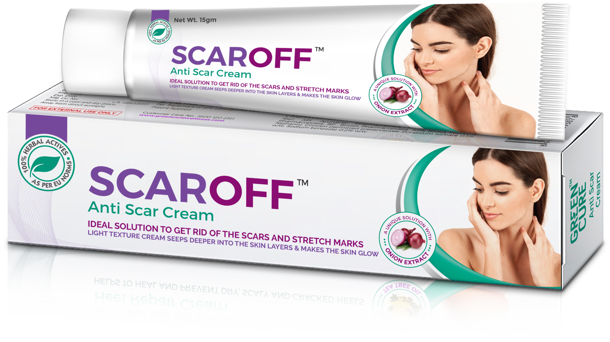 

Greencure Scaroff-Premium Ayurvedic Herbal Antiscar Cream 15 g (Pack of 3)