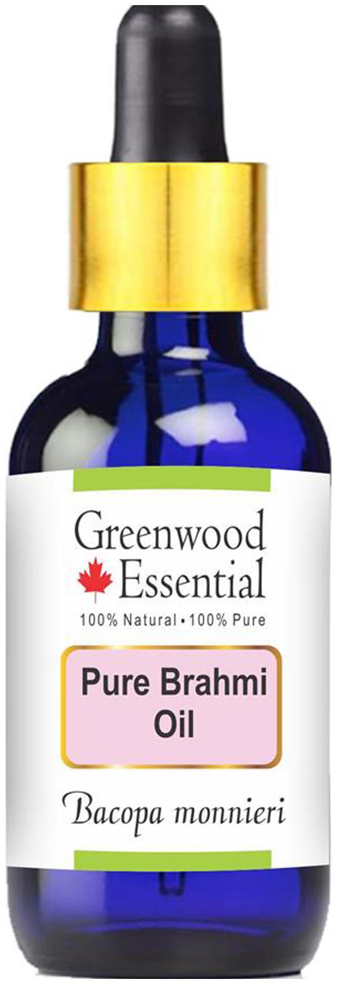 

Greenwood Essential Pure Brahmi Oil (Bacopa monnieri) with Glass Dropper 100 Natural Therapeutic Grade 30ml