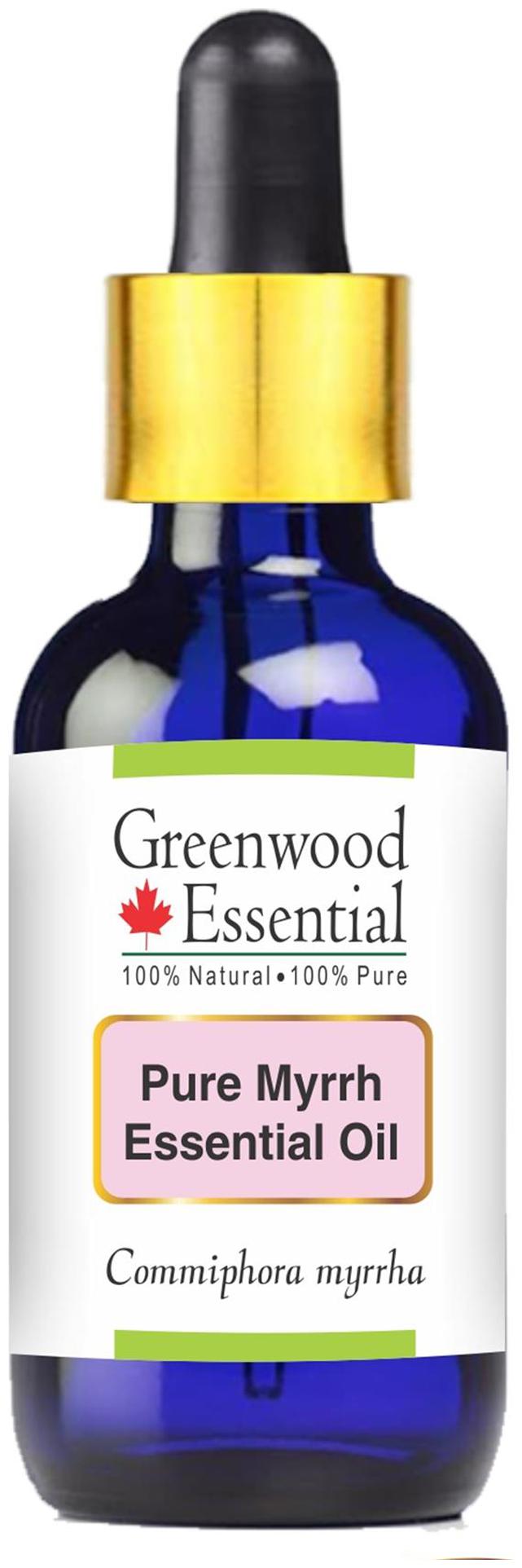 

Greenwood Essential Pure Myrrh Essential Oil (Commiphora myrrha) with Glass Dropper 100 Natural Therapeutic Grade Steam Distilled 15ml