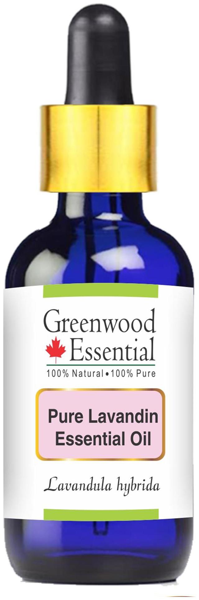 

Greenwood Essential Pure Lavandin Essential Oil (Lavandula hybrida) with Glass Dropper 100 Natural Therapeutic Grade Steam Distilled 100ml