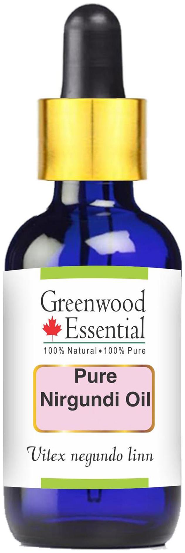 

Greenwood Essential Pure Nirgundi Oil (Vitex negundo linn) with Glass Dropper 100 Natural Therapeutic Grade 15ml