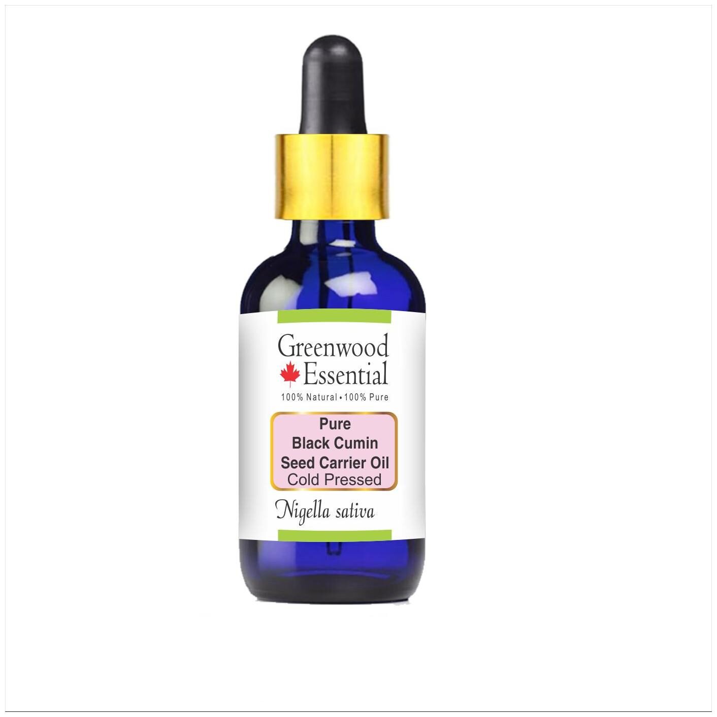 

Greenwood Essential Pure Black Seed (Kalaunji) Carrier Oil (Nigella sativa) with Glass Dropper 100 Natural Therapeutic Grade Cold Pressed 30ml