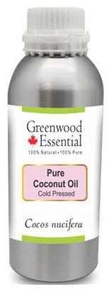 

Greenwood Essential Pure Coconut Oil (Cocos nucifera) 100 Natural Therapeutic Grade Cold Pressed 300ml