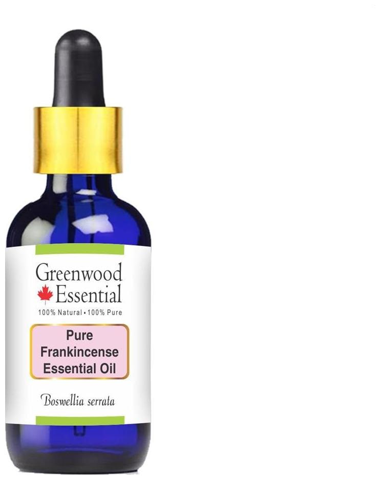 

Greenwood Essential Pure Frankincense Essential Oil (Alpha Thujene 70 ) Boswellia serrata with Glass Dropper 100 Natural Therapeutic Grade 100ml