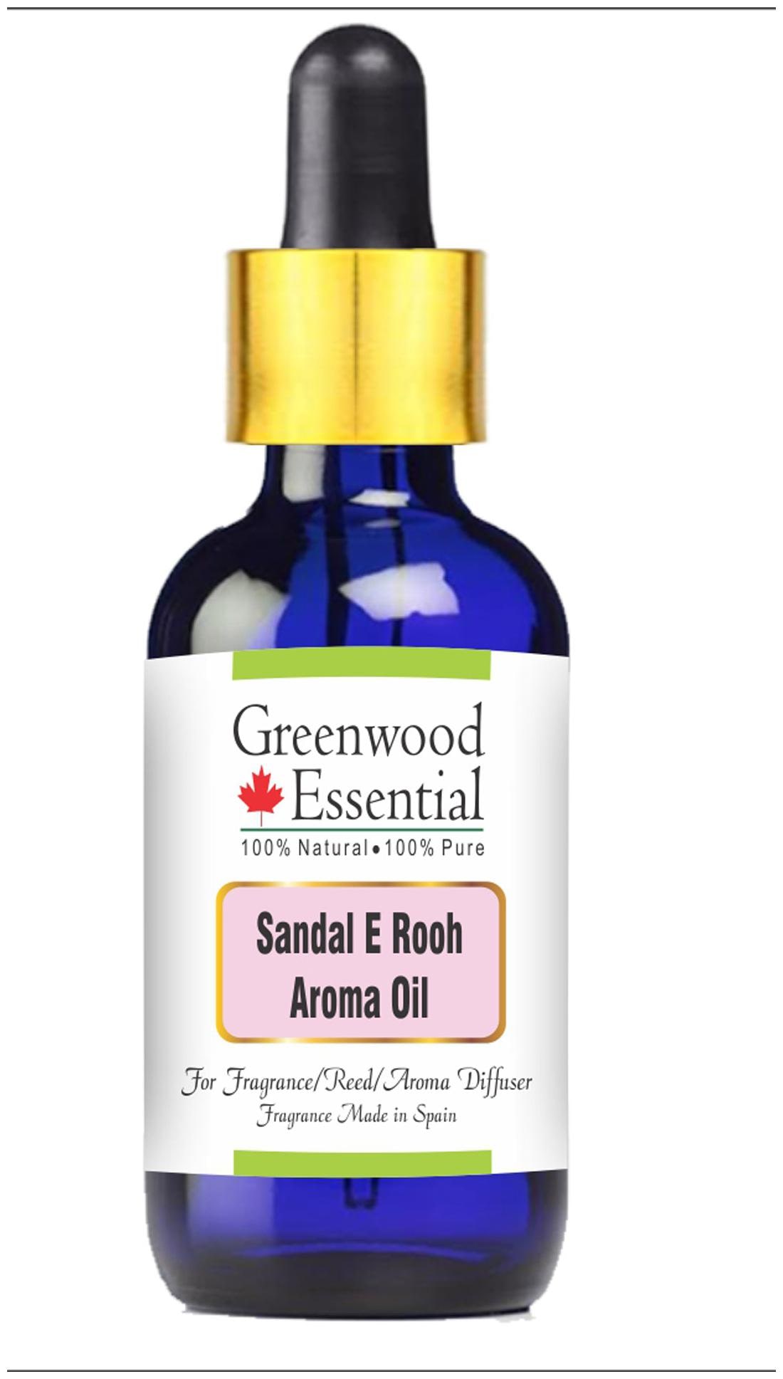 

Greenwood Essential Pure Sandal E Rooh Aroma Oil (Suitable for Aroma Diffuser) 100 Natural Therapeutic Grade 30ml