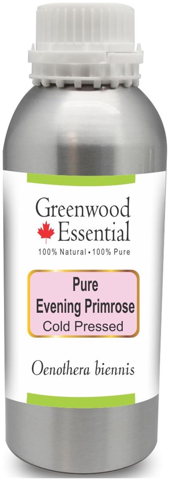 

Greenwood Essential Pure Evening Primrose Oil (Oenothera biennis) 100 Natural Therapeutic Grade Cold Pressed 630ml