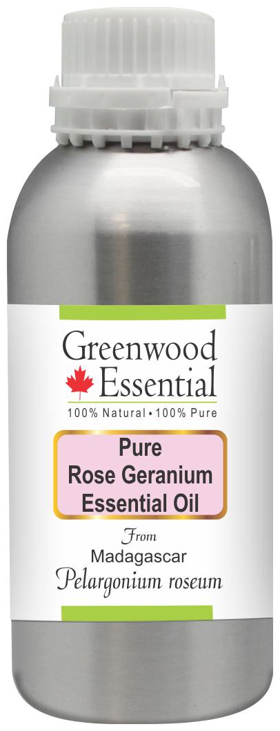 

Greenwood Essential Pure Rose Geranium Essential Oil (Pelargonium roseum) 100 Natural Therapeutic Grade Steam Distilled 300ml