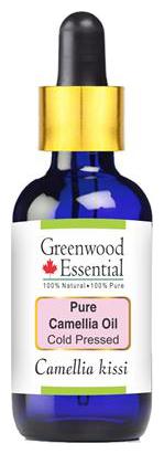 

Greenwood Essential Pure Camellia Oil (Camellia kissi) with Glass Dropper 100 Natural Therapeutic Grade Cold Pressed 30ml
