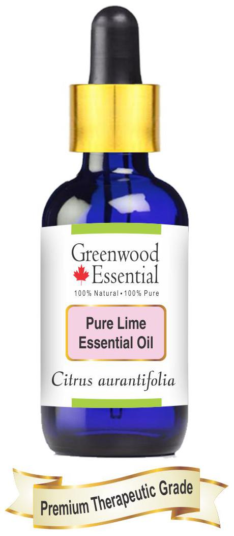 

Greenwood Essential Pure Lime Essential Oil (Citrus Aurantifolia) With Glass Dropper 100 Natural Therapeutic Grade Steam Distilled 30 ml