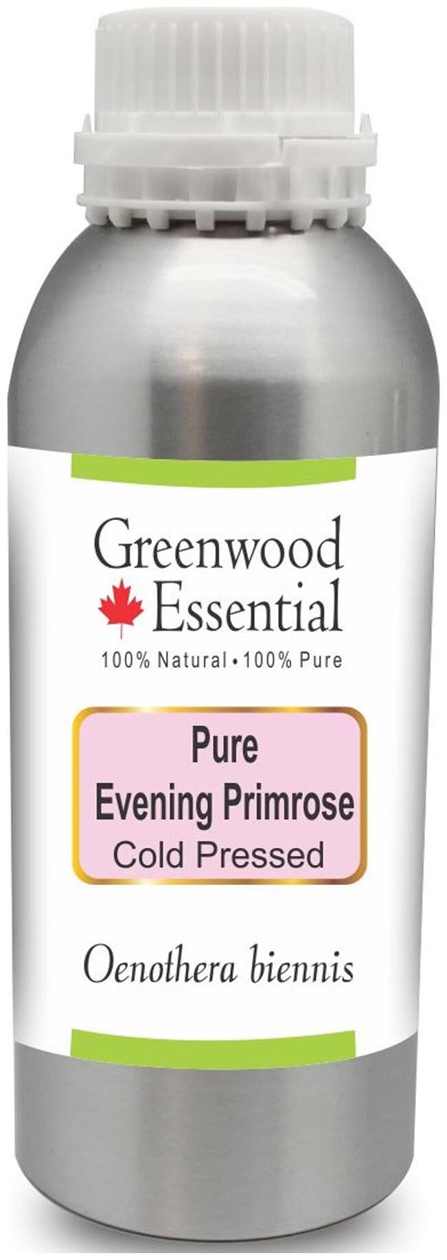 

Greenwood Essential Pure Evening Primrose Oil (Oenothera biennis) 100 Natural Therapeutic Grade Cold Pressed 630ml
