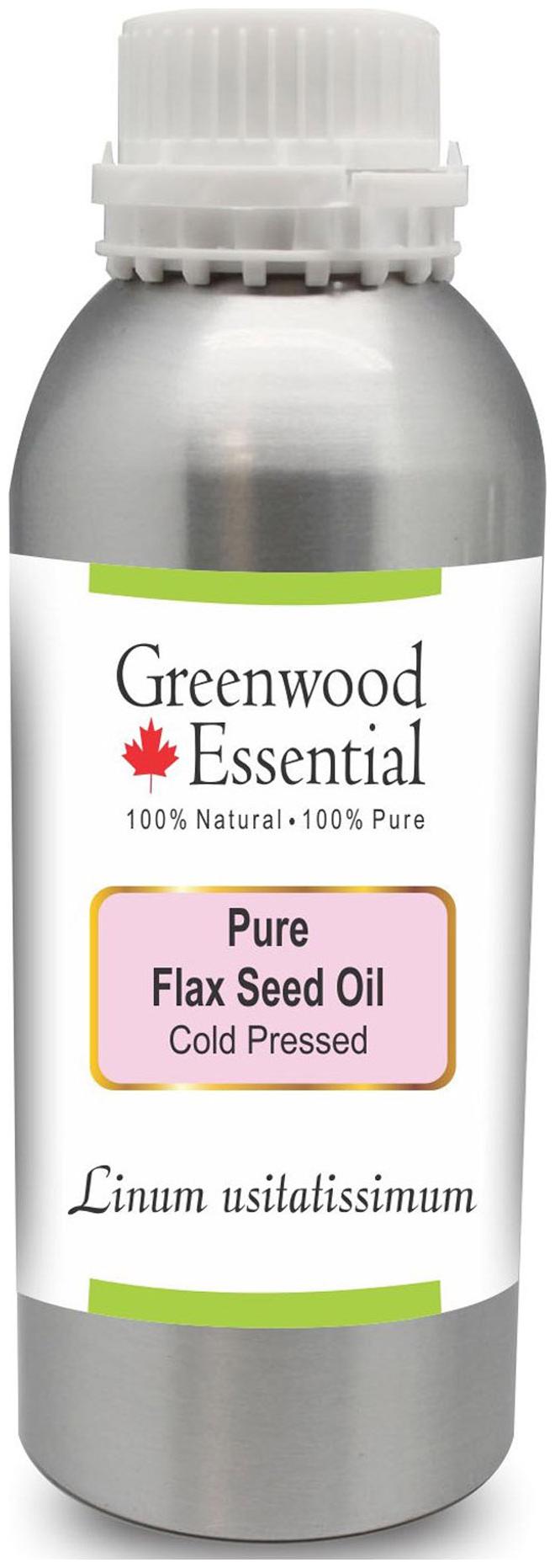 

Greenwood Essential Pure Flax Seed Oil (Linum usitatissimum) 100 Natural Therapeutic Grade Cold Pressed 1250ml