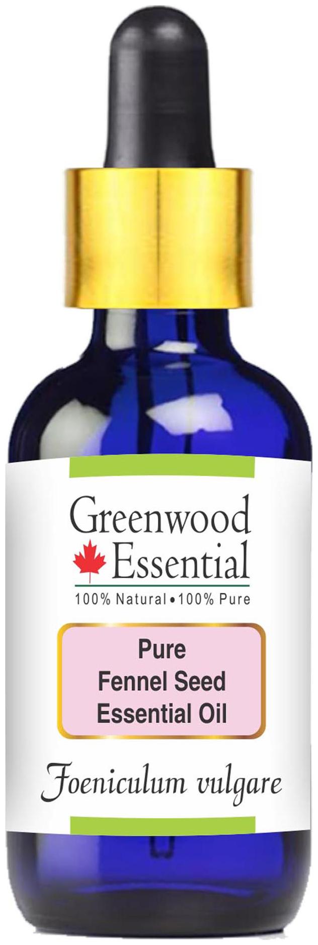 

Greenwood Essential Pure Fennel Seed Essential Oil (Foeniculum vulgare) with Glass Dropper 100 Natural Therapeutic Grade Steam Distilled 50ml