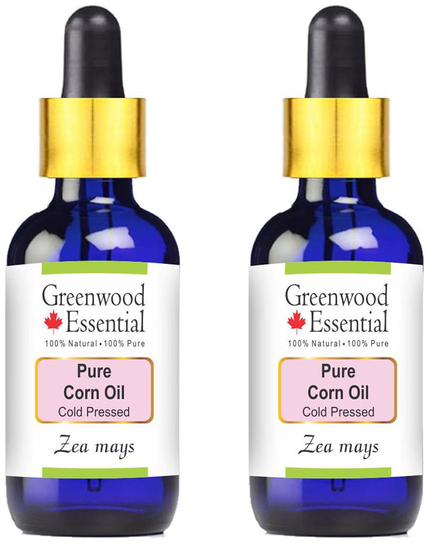 

Greenwood Essential Pure Corn Oil (Zea mays) with Glass Dropper 100 Natural Therapeutic Grade Cold Pressed 100ml (Pack of 2 )