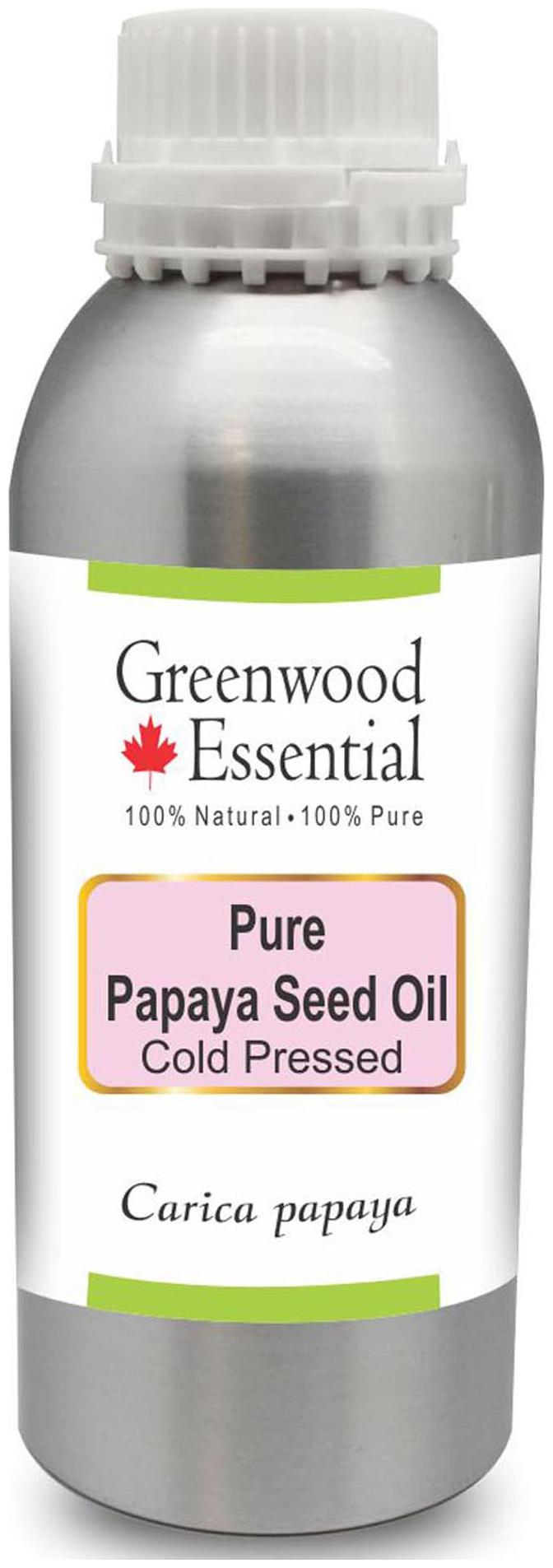 

Greenwood Essential Pure Papaya Seed Oil (Carica papaya) 100 Natural Therapeutic Grade Cold Pressed 630ml