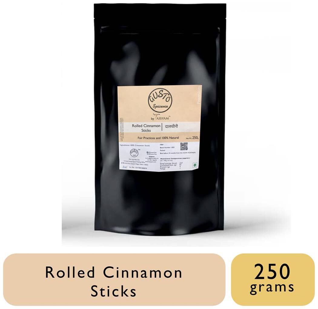 

Tassyam Premium Rolled Cinnamon Sticks 250 g 1Pc