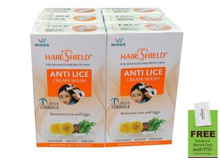 Buy Hairshield Anti Lice Cream Wash 180 Ml Free 1 Pc Head Lice