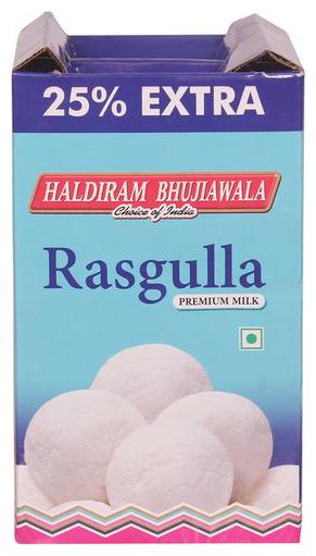 

Haldiram Bhujiawala Rasgulla 1 kg ( 25 Extra Free)