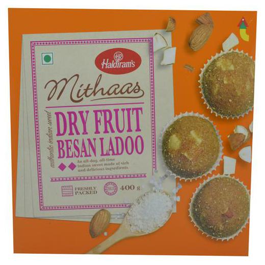 

Haldirams Dry Fruit Besan Ladoo 400 g
