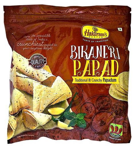 

Haldirams Papad - Bikaneri 1 kg