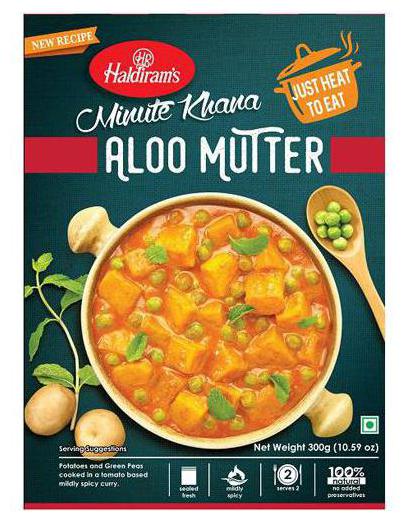 

Haldirams Ready To Eat - Aloo Mutter 300 Gm