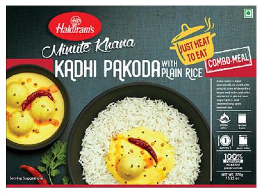 

Haldirams Ready To Eat - Kadhi Pakoda With Plain Rice 375 g