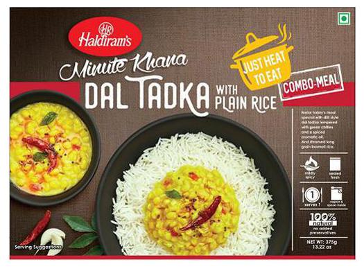 

Haldirams Ready To Eat Yellow Dal Tadka With Plain Rice 375 g