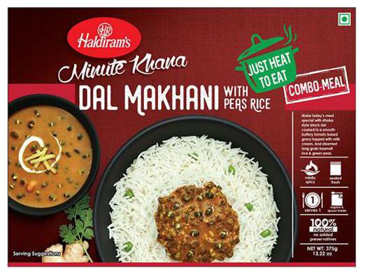 

Haldirams Ready To Eat Dal Makhani With Peas Rice 375 g
