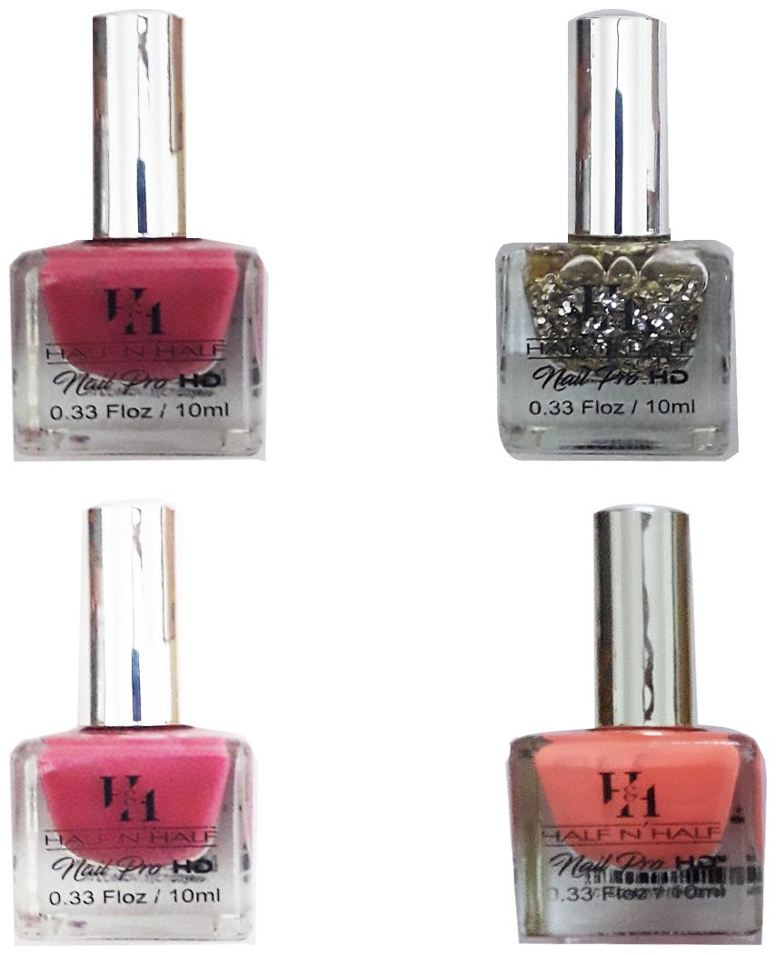 

Half N Half Nail Pro Hd Nail Polish (Shade No 48 61 37 And 40)Multi 10ml (Pack of 4)