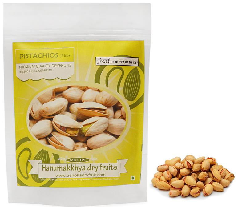 

Hanumakkhya Dry Fruits Californian Roasted Salted Pistachios (Platinum) - 400g