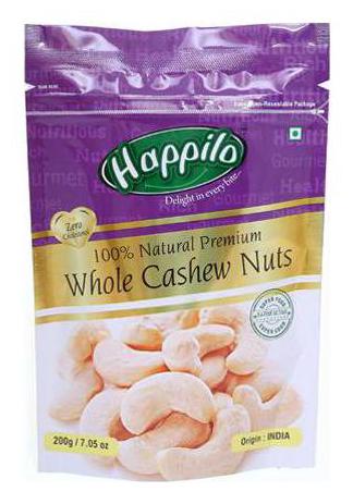 

Happilo Cashews - Whole 100 Natural Premium 200 g