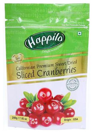 

Happilo Cranberries - Sweet Dried Sliced Californian Premium 200 g