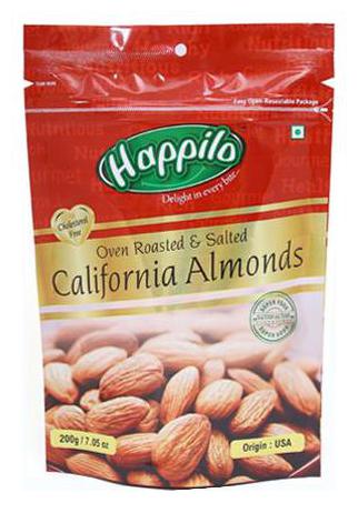

Happilo Premium Californian Almonds(Oven Roasted Salted) 200 g